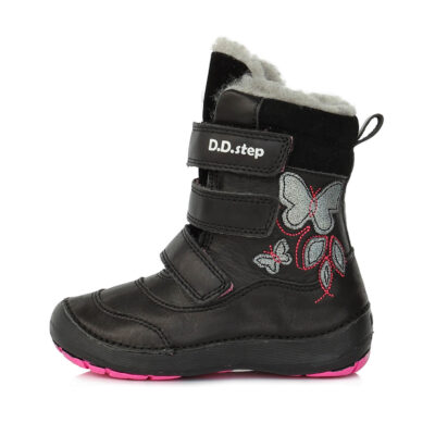 Winter leather ankle boots | D.D.Step | W023-117AM_W wool
