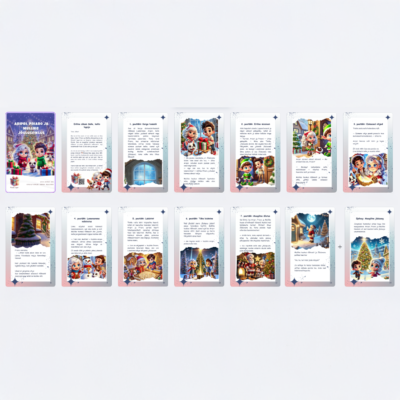 Alternative view of Jõulutegevuste komplekt | Aripri Story | Töölehed (23 tk) ja seiklusraamat